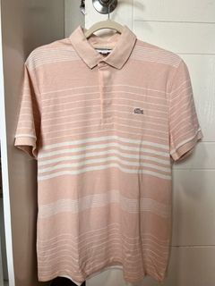 Authentic Lacoste Stripes Polo Shirt Size 5