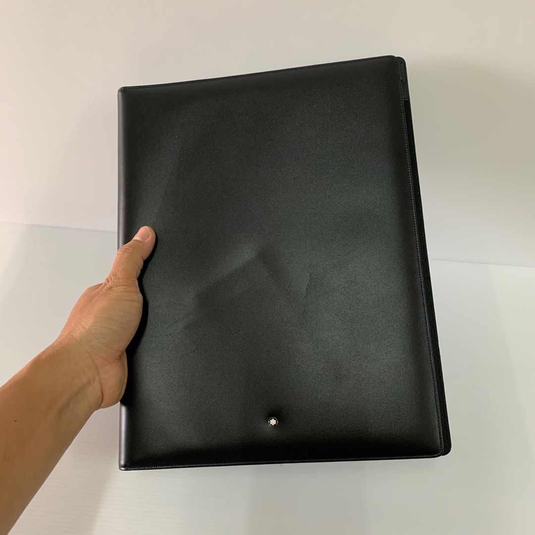 Authentic Mont Blanc Leather File Case, Men's Fashion, Watches