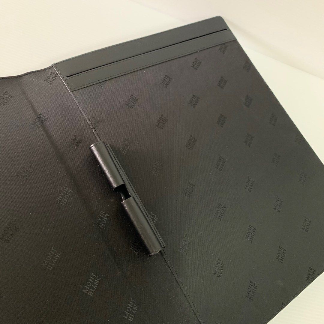 Authentic Mont Blanc Leather File Case, Men's Fashion, Watches