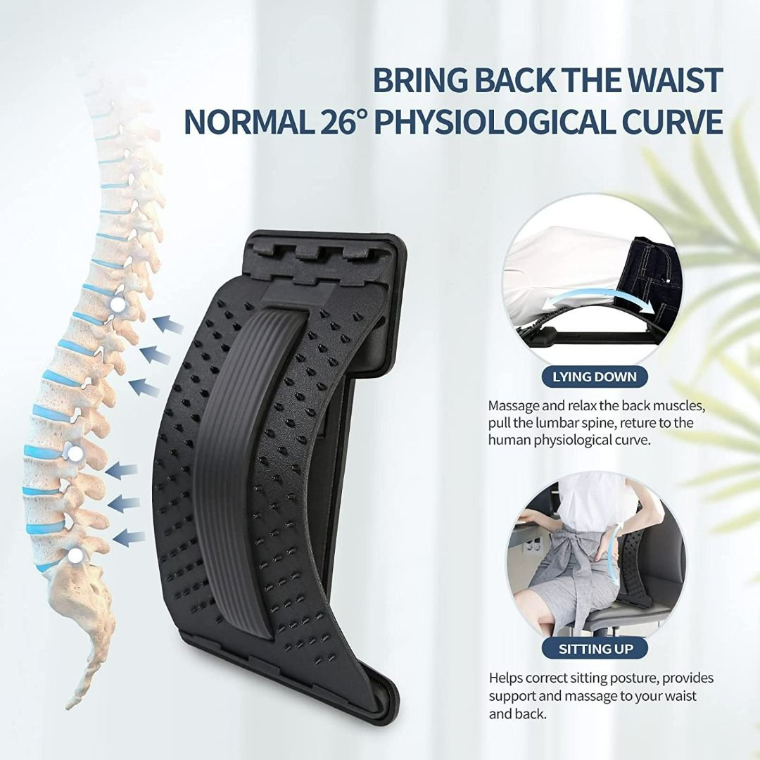 Lower back stretching clearance device