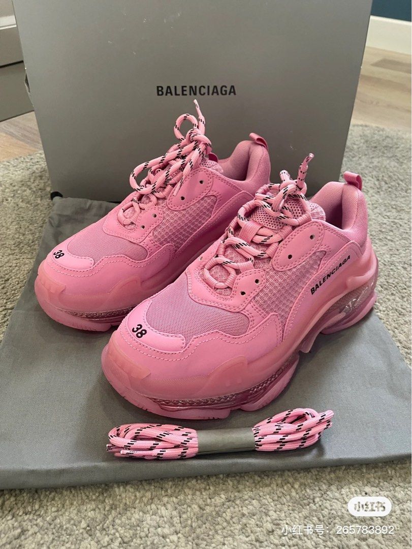 balenciaga triple s womens gold
