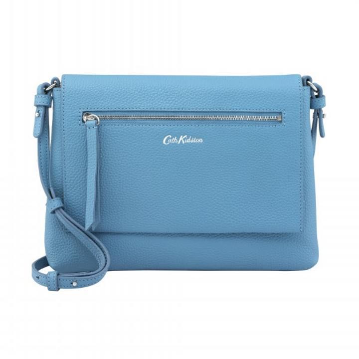 BARTON LEATHER CROSS BODY SOLID CORNFLOWER Women s Fashion Bags