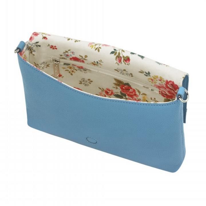 BARTON LEATHER CROSS BODY SOLID CORNFLOWER Women s Fashion Bags