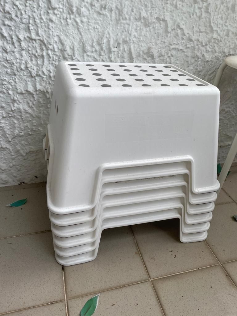 Bolmen step cheap stool white