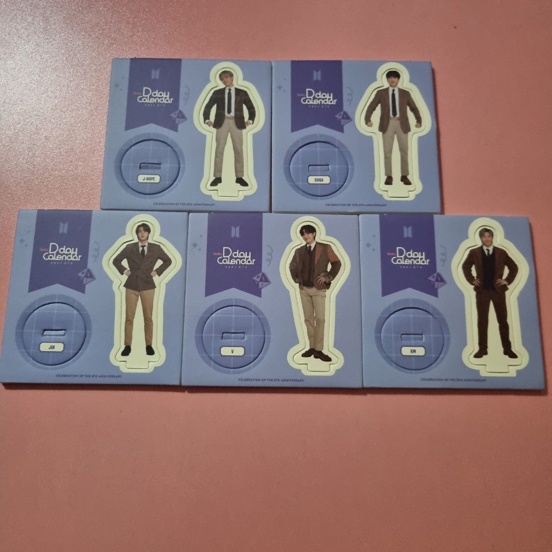 BTS Official Festa D Day Calendar 2021 Mini Standee Hobbies Toys bts-official-festa-d-day-calendar-2021-mini-standee-hobbies-toys