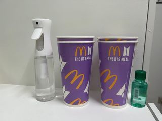 BTS Mcdo JUMBO cups from Singapore