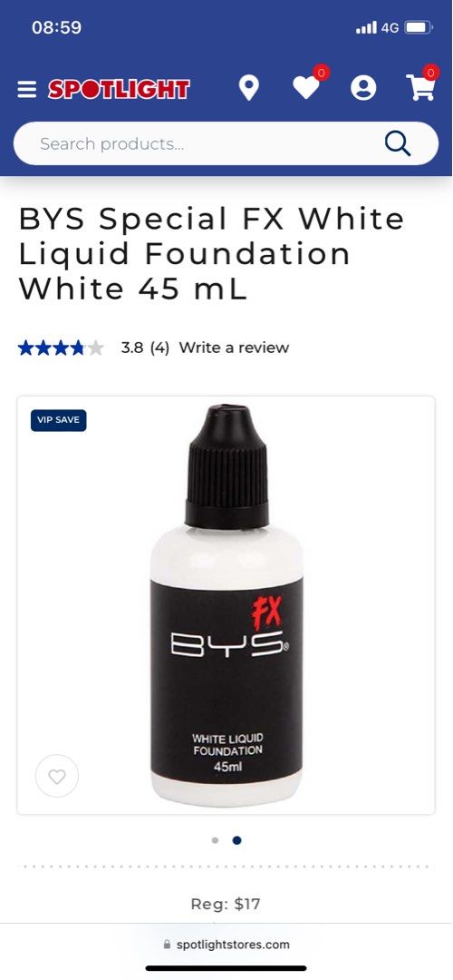 BYS special FX white liquid foundation, Beauty & Personal Care, Face, Makeup on Carousell