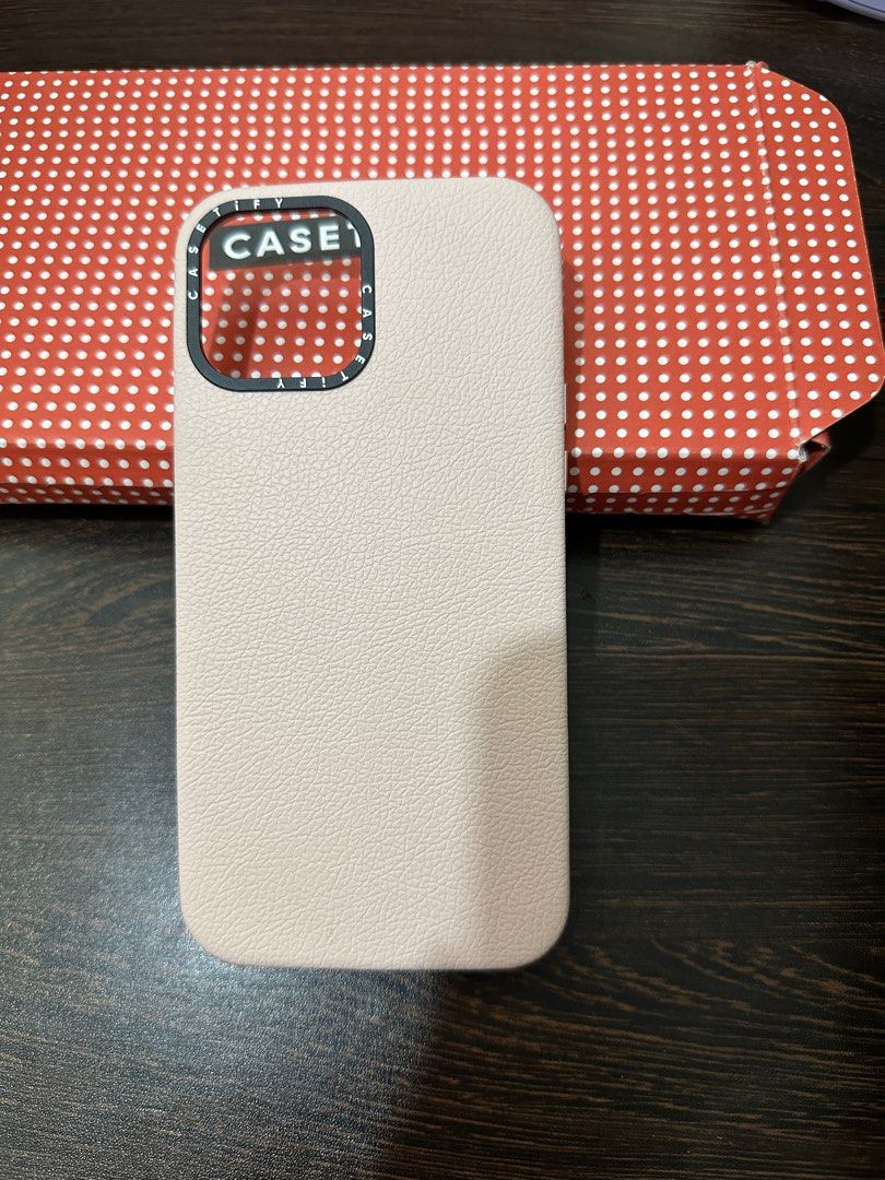 Casetify Leather Magsafe case for iPhone 13 Pro Max, Mobile Phones