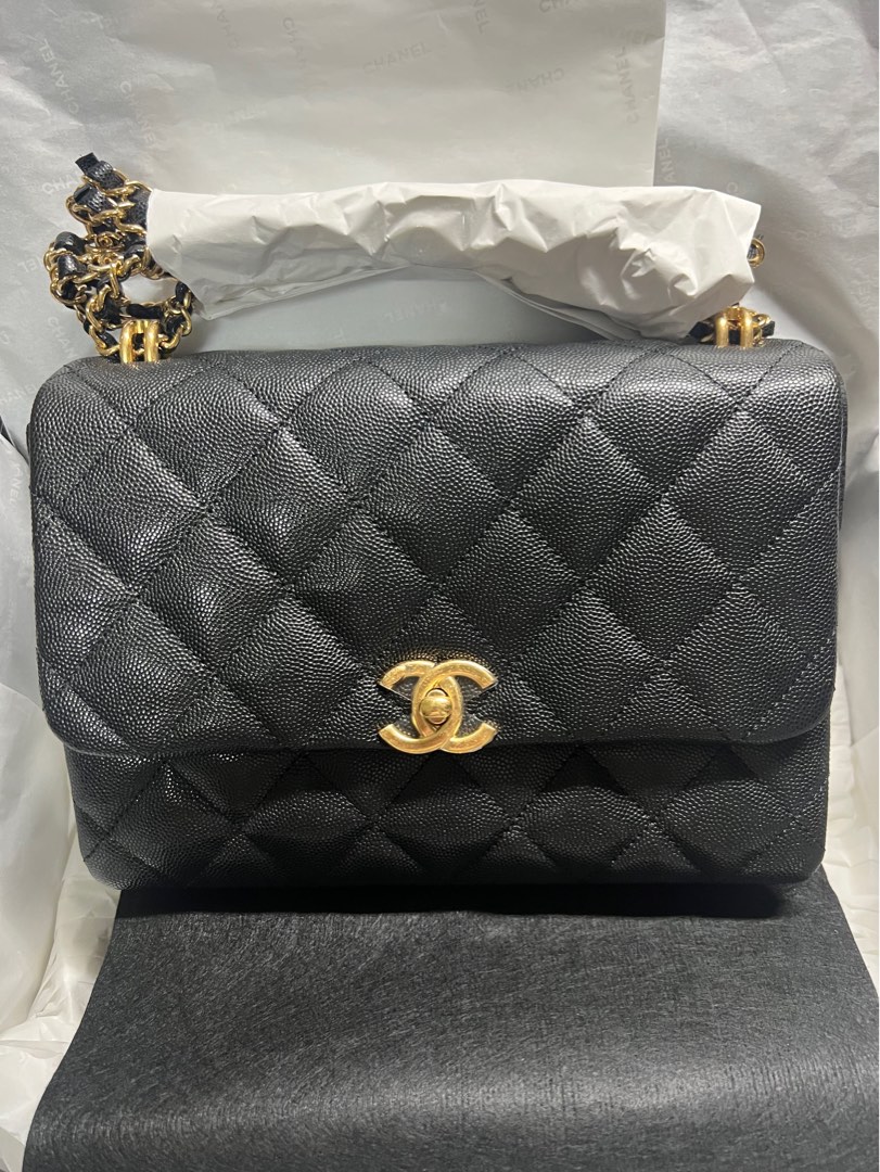 Chanel 22K Coco First Small Flap Bag, Luxury, Bags & Wallets on