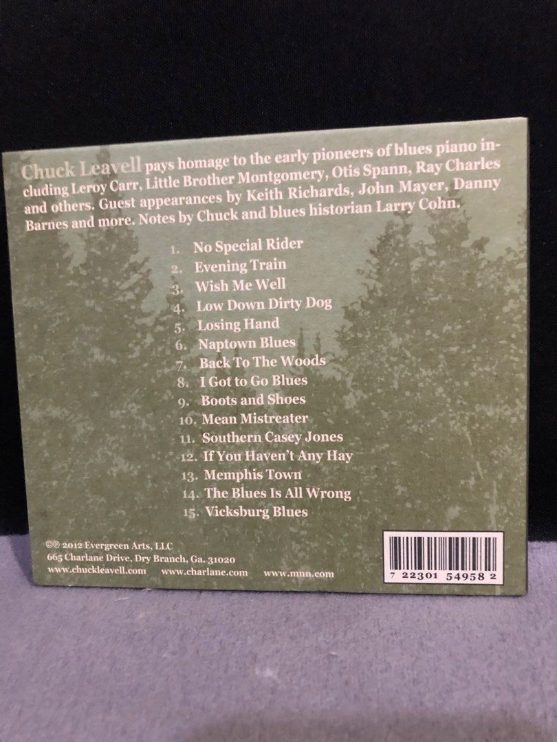 Chuck Leavell ( Blues ) Back to The Woods A Tribute to The Pioneers