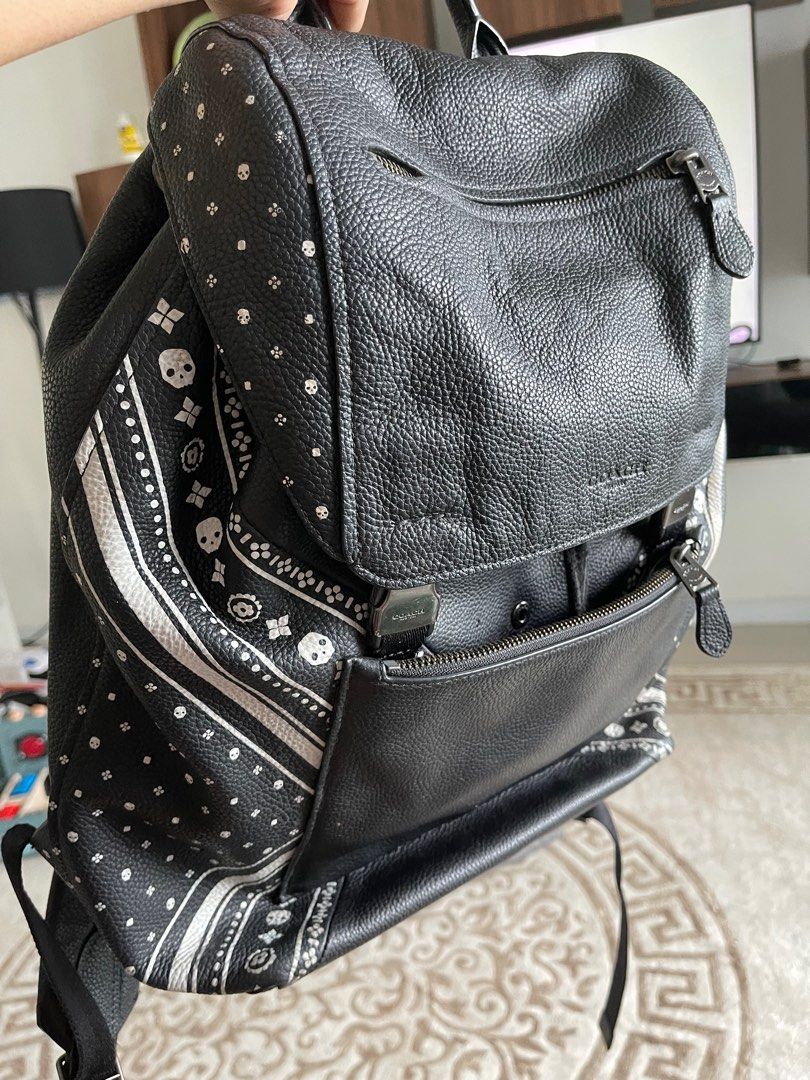 Coach studded backpack top