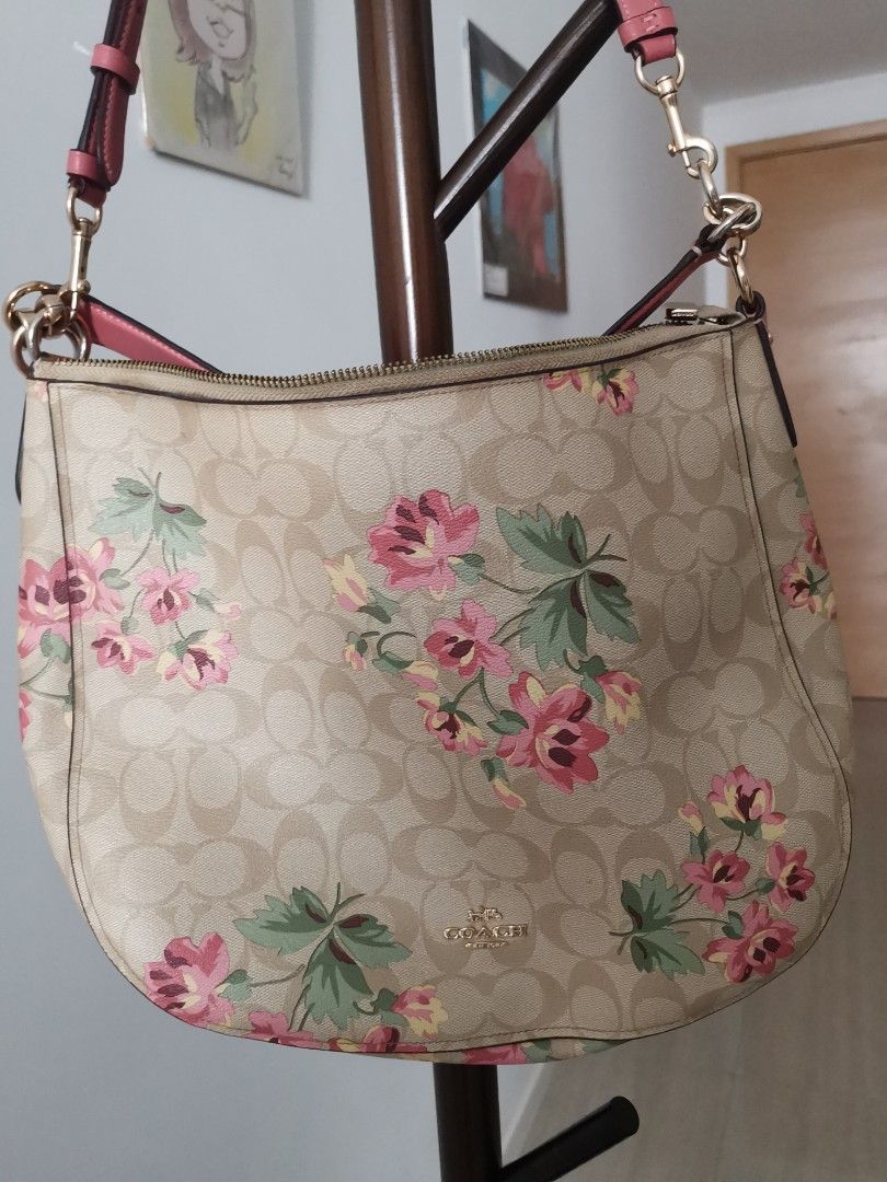 coach floral hobo