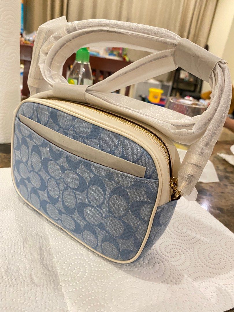 Coach Mini Jamie Camera Bag In Signature Chambray, Women's Fashion