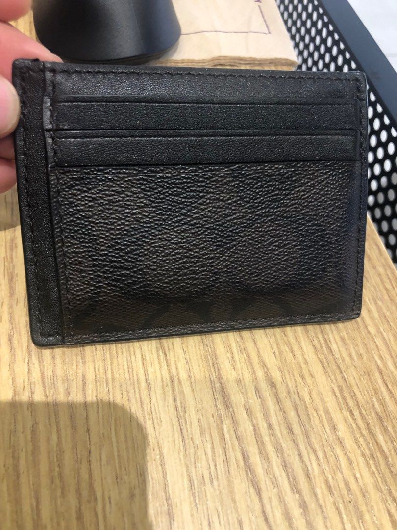 Coach Name card holder, Men's Fashion, Watches & Accessories, Wallets