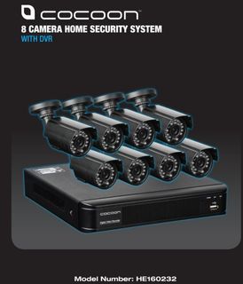 Cocoon 8 Security Camera System with DVR 720P