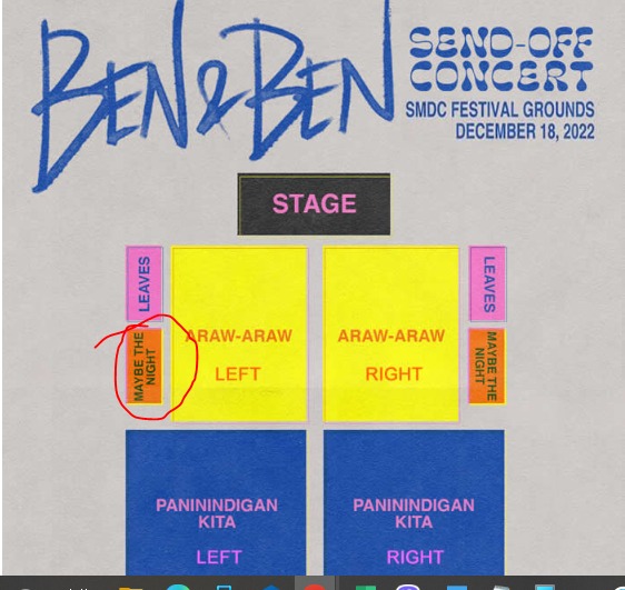 CONCERT TICKET Ben&Ben Send Off Concert, Tickets & Vouchers, Event ...