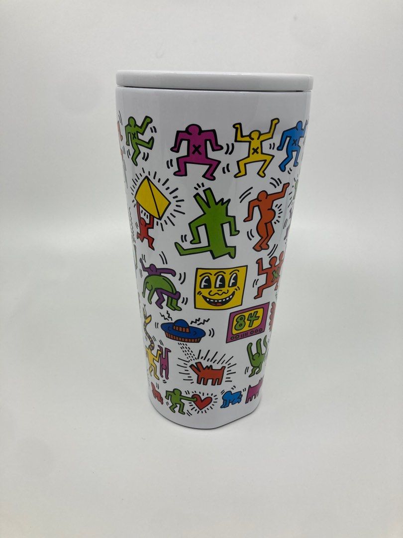 Corkcicle Limited Edition Keith Haring Insulated Cup, 16 oz / 475 ml, 傢