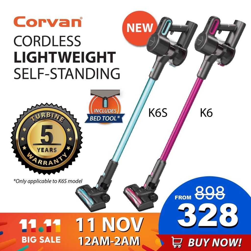 Corvan Cordless Vacuum Wireless Cleaner K6/K6S, TV & Home Appliances