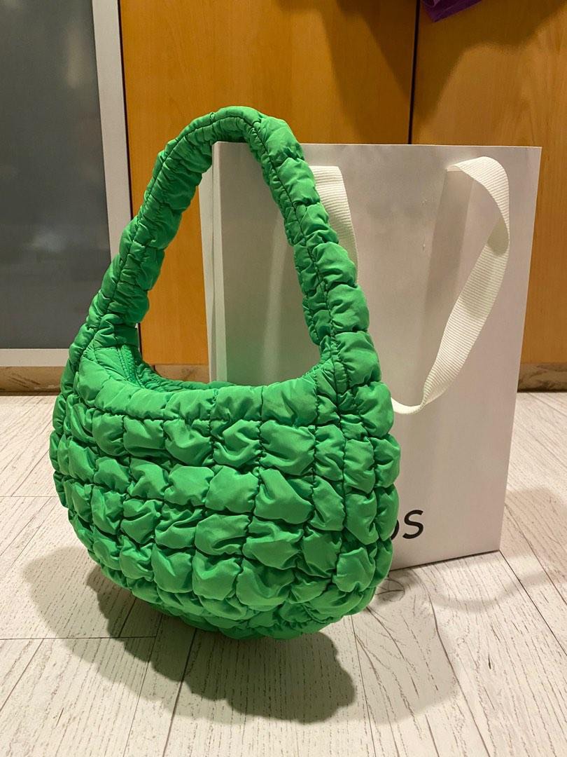 COS Quilted Mini Shoulder Bag in Green, Women's Fashion, Bags & Wallets