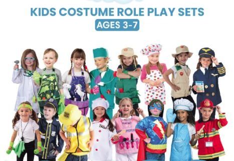Costume Role Play Set with Tools Dress Up Pretend Play Career