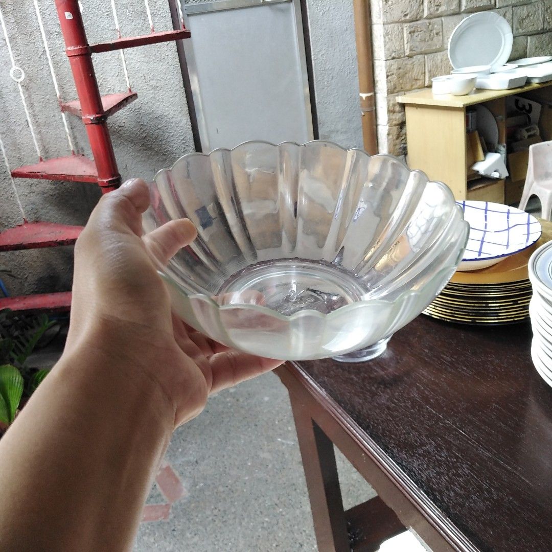 Crystal plates and bowls, Furniture & Home Living, Kitchenware