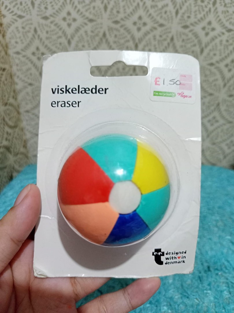Cute Ball Eraser, Hobbies & Toys, Stationary & Craft, Stationery
