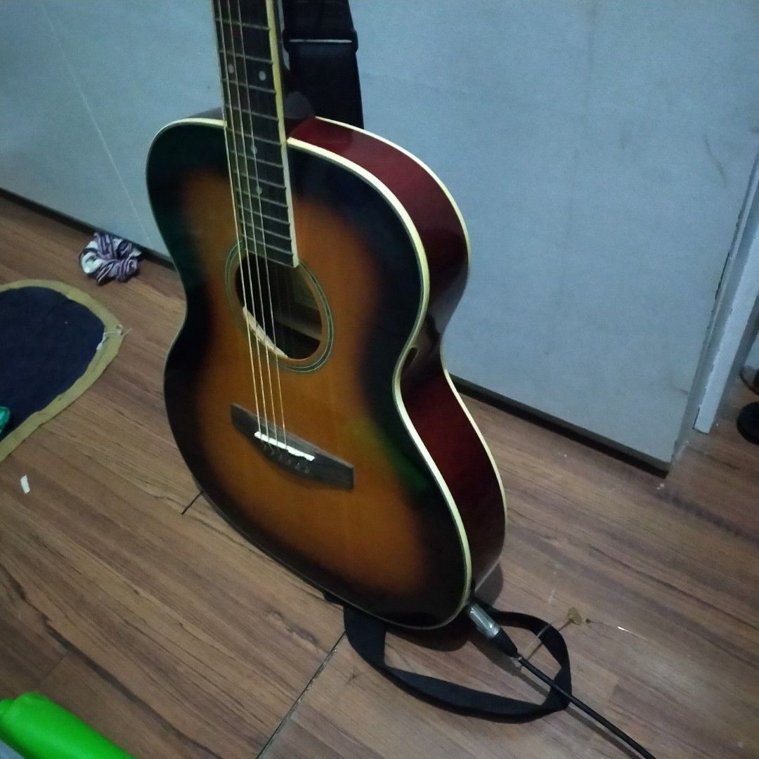 DnD Acoustic Electric Guitar Slim Type, Hobbies & Toys, Music & Media ...