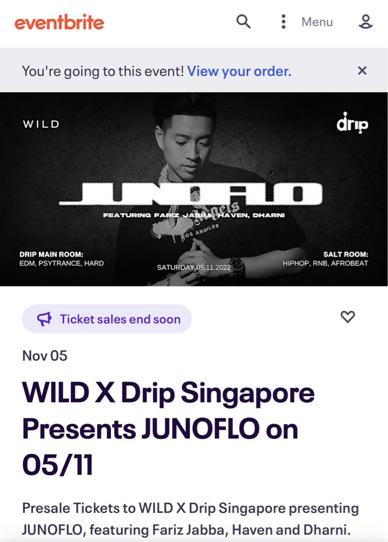 DRIP TICKETS 5/11!!, Tickets & Vouchers, Event Tickets on Carousell