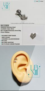 Earrings / Ear Piercing Jewelry / SOLD PER PIECE
