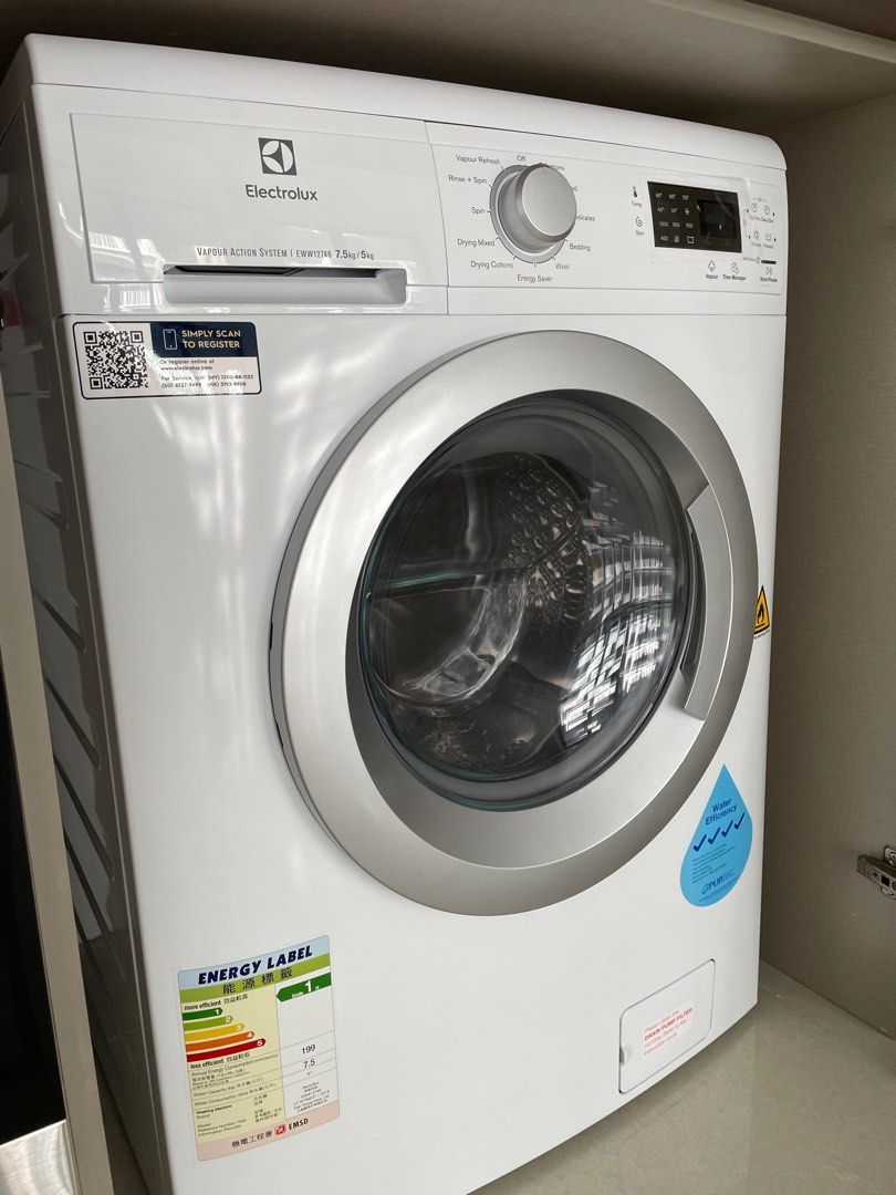 [11.11 SALE] Electrolux 2in1 Washer & Dryer EWW12747, TV & Home Appliances, Washing Machines