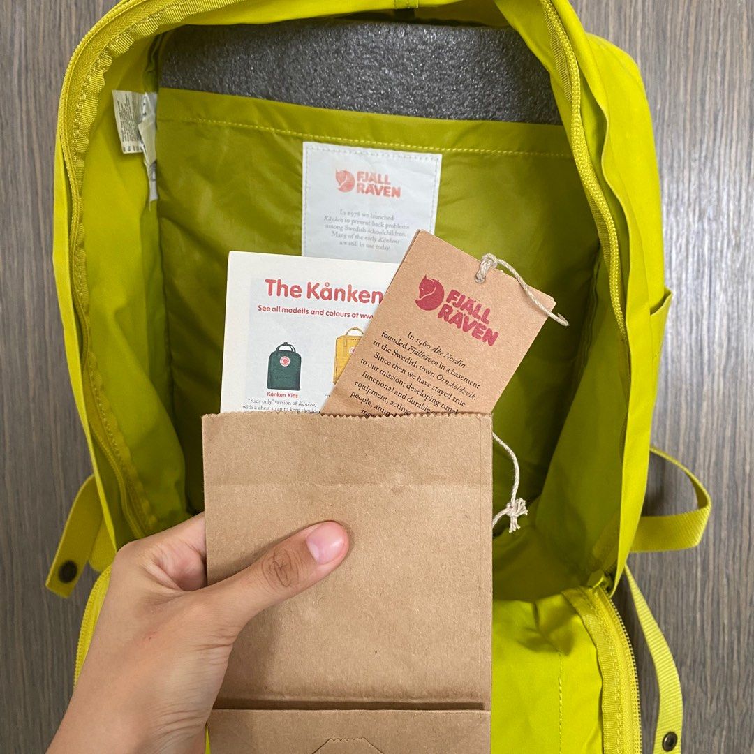 Authentic Fjallraven Kanken Lime Green Backpack