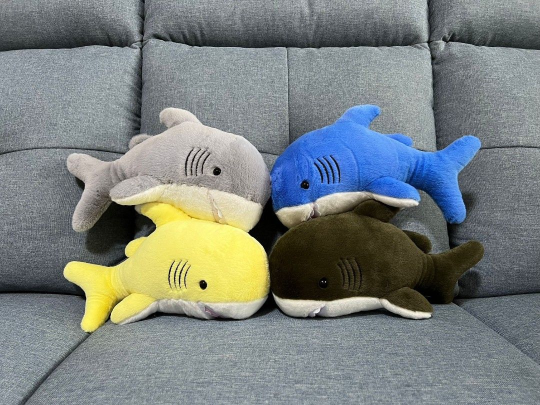 yellow shark plush