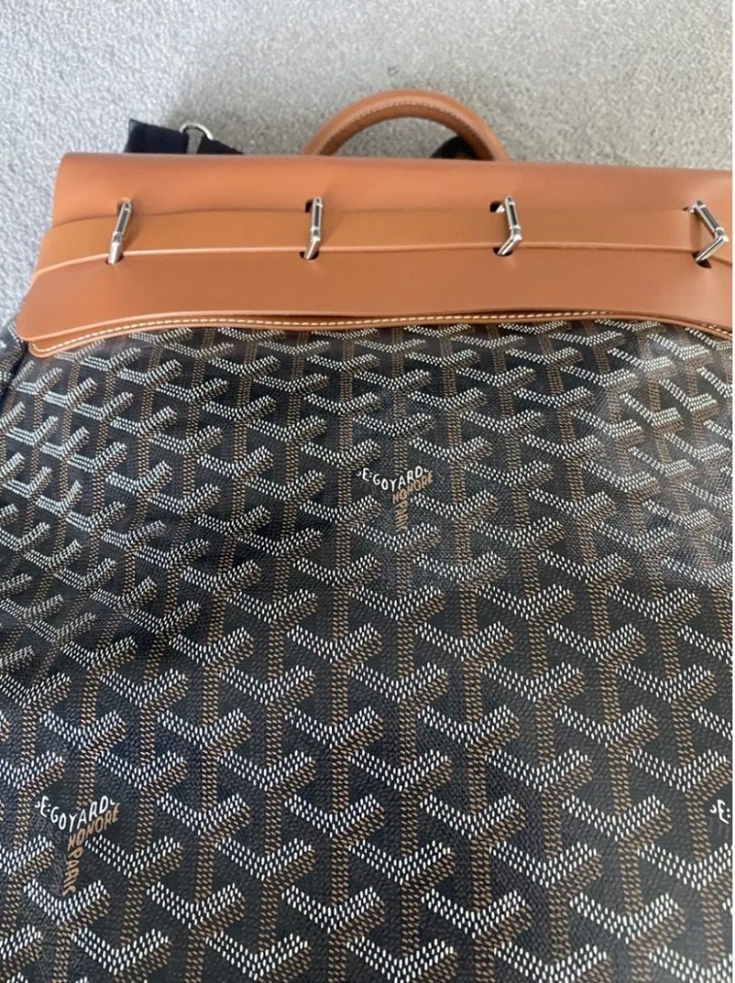 Goyard Brown Goyardine Steamer Backpack – Savonches