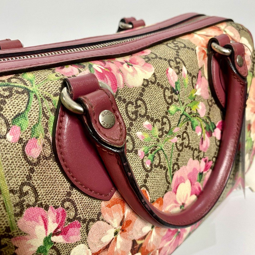 Gucci GG Supreme Blooms Boston Bag (SHF-Nm9g8A) – LuxeDH