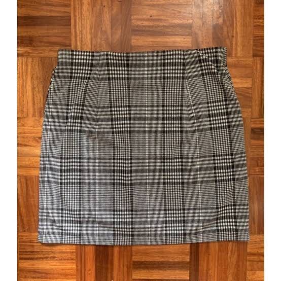 Checkered skirt h&m top