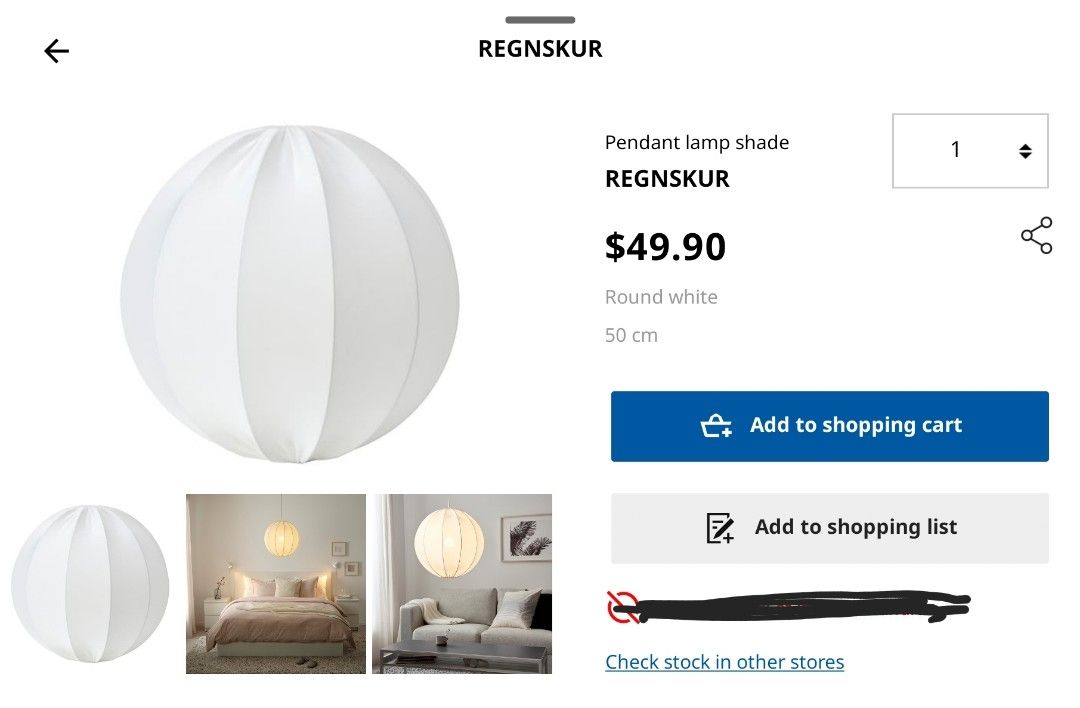 IKEA SKAFTET + REGNSKUR Floor lamp, Furniture & Home Living, Lighting