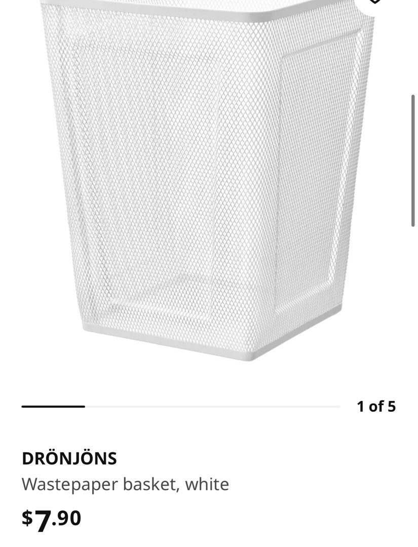 IKEA waste paper bin, Furniture & Home Living, Home Improvement