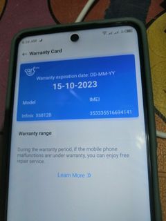 infinix hot11s nfc 6/128 with many casing