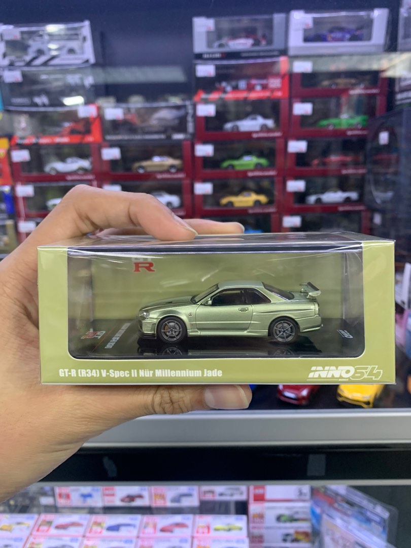 本月新車！ Inno64 1:64 Nissan Skyline GT-R (R34) V-Spec II Nur