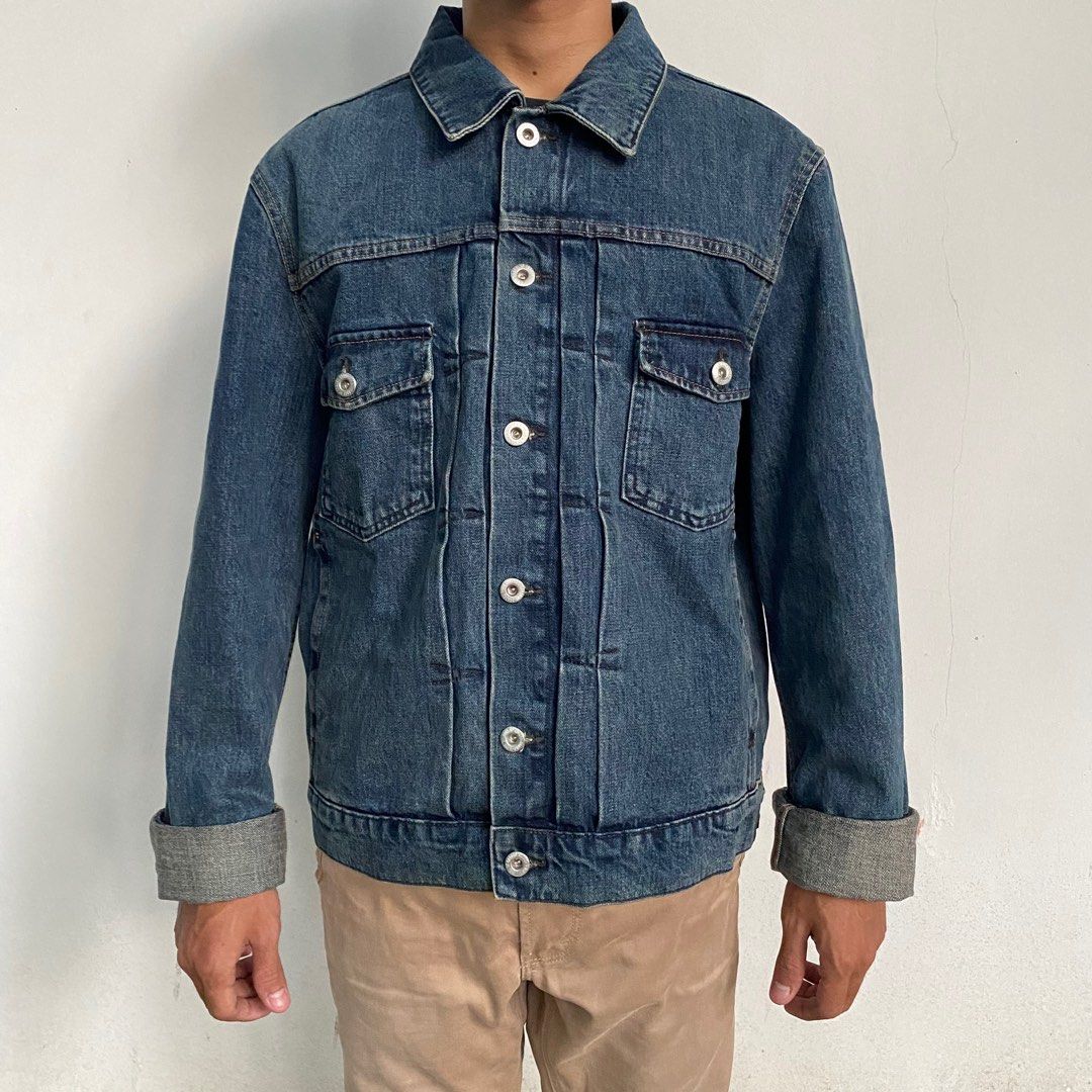 Jaket denim pria h&m outlet