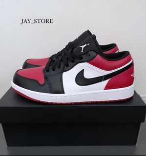 【JAY_STORE】Air Jordan 1 Low Bred toe 黑紅 腳趾