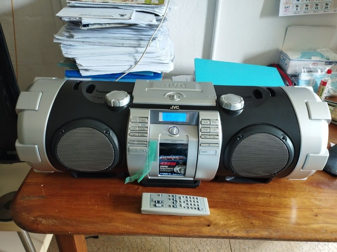 JVC Powered Woofer CD System, Audio, Portable Music Players on Carousell