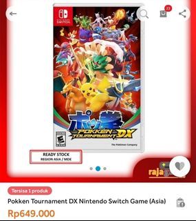 Kaset Nintendo Switch Pokken Tournament DX