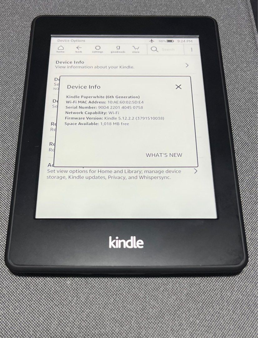 Kindle Paperwhite 6th Generation., Mobile Phones & Gadgets, EReaders on Carousell