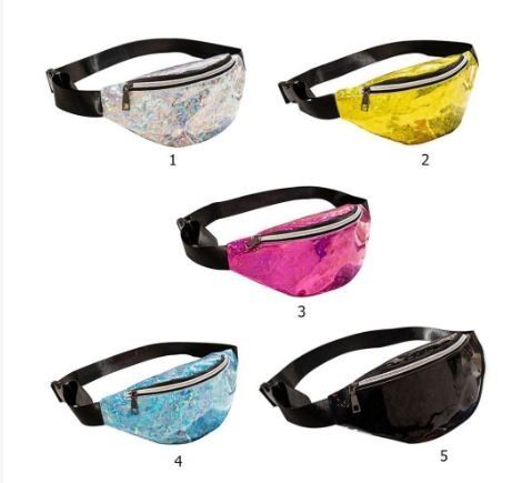 Ladies Bling Bling Sparkling Waist Bag Chest Shoulder Bag Travel Fanny Pack Belt Pouch Bag LSSG0191