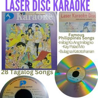 LaserDisc Karaoke Songs Philippines Tagalog Album / Music Collectible Vintage / Preloved Laser Disc