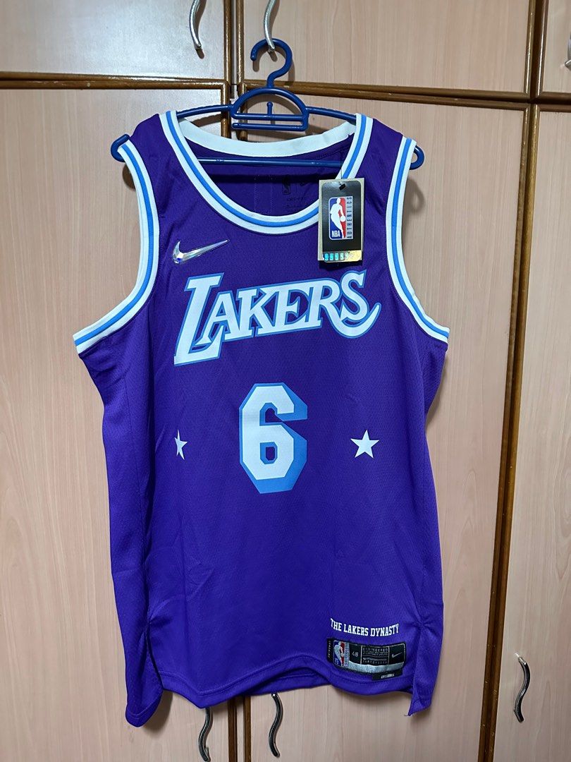 Nike LeBron James Lakers 75 Anniversary City Edition NBA Authentic