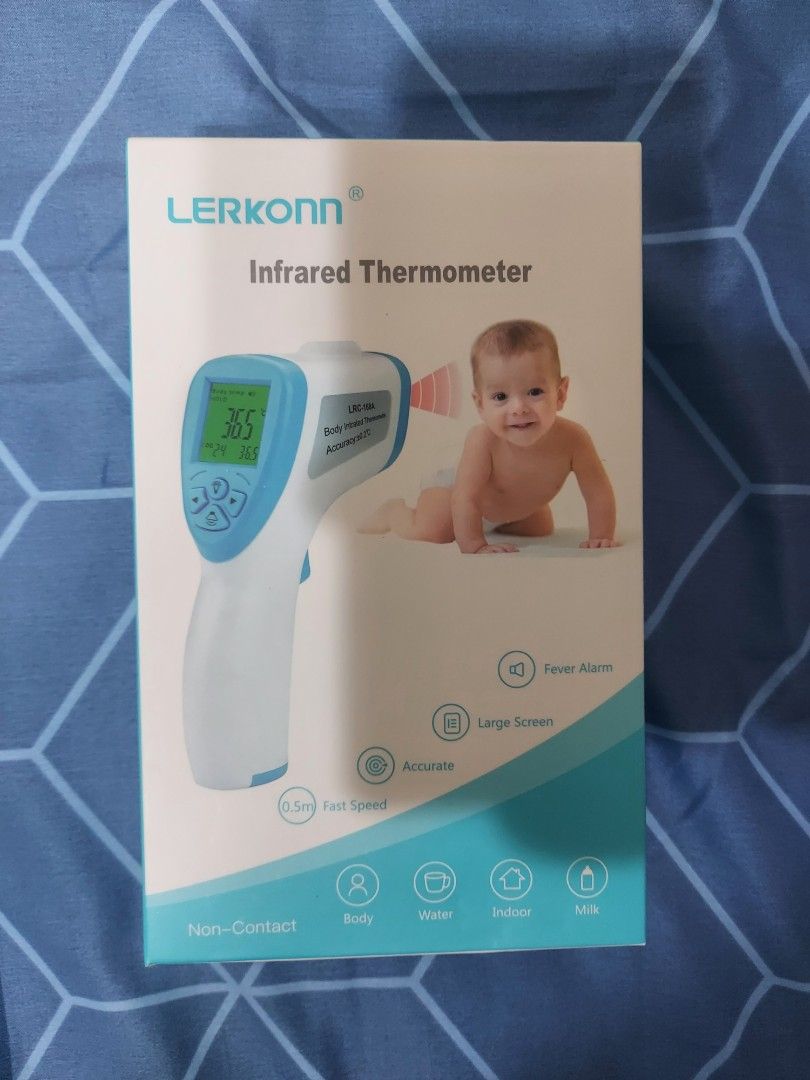 Lerkonn Infrared Thermometer, Health & Nutrition, Thermometers on Carousell
