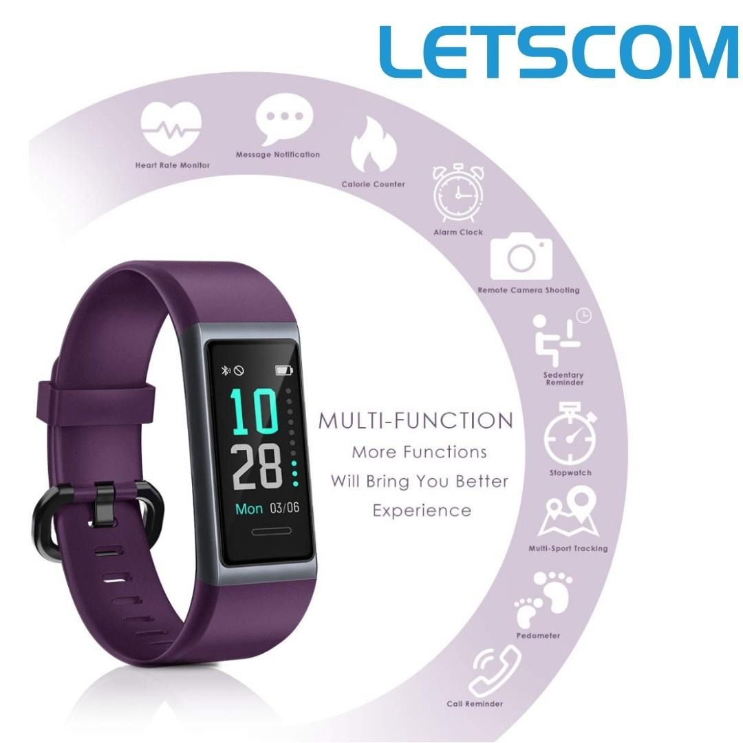 Letscom fitness 2025 tracker screen protector