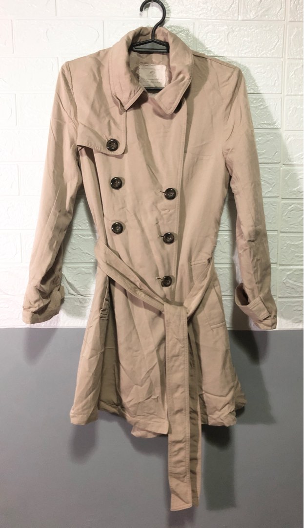 LIGHT BROWN trench coat, Women's Fashion, Coats, Jackets and Outerwear